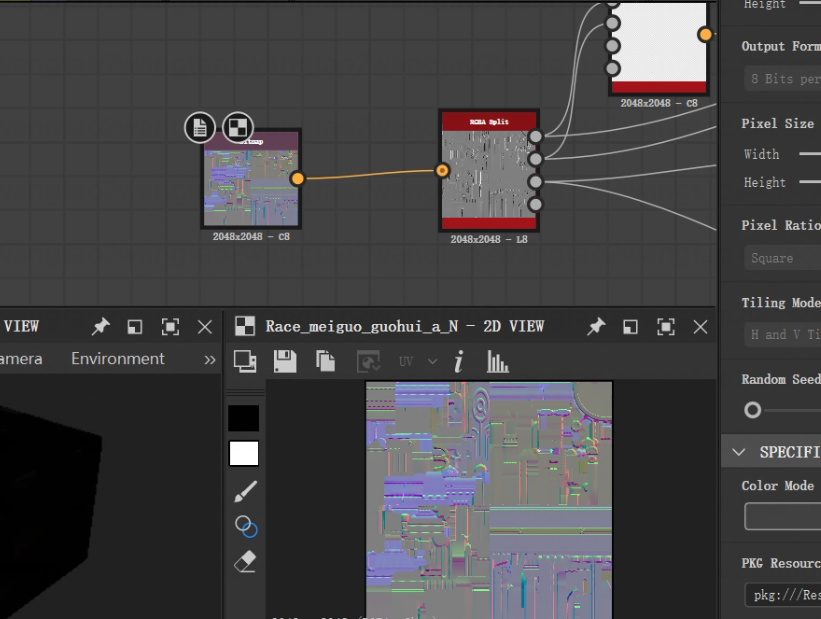 Substance Designer: Calculate Normal Map with Roughness Map