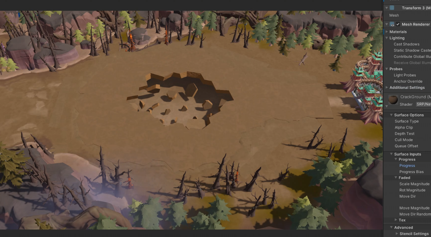 GroundFracturing(Houdini & Unity)